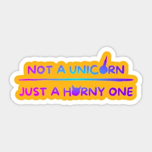 Unicorn Horny Sticker